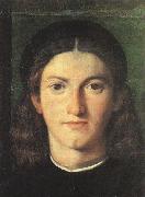 LOTTO, Lorenzo, Head of a Young Man g
